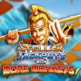 Stellar Jackpots with More Monkeys game by Lightning Box Game – logo hosted on Lucky 7 Casino